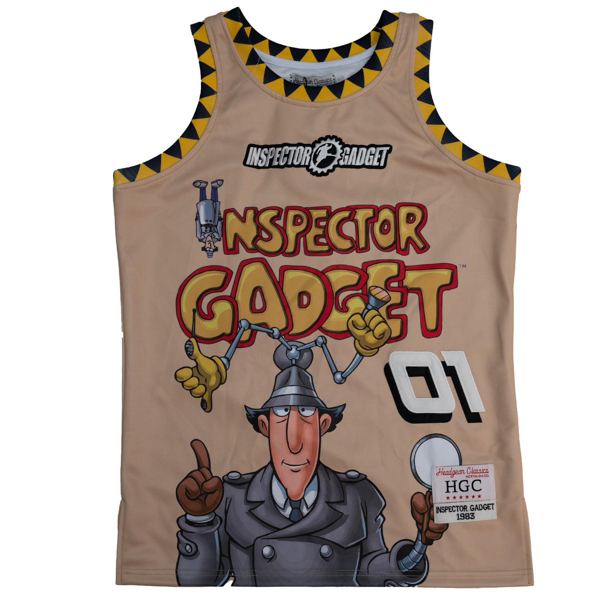 INSPECTOR GADGET BASKETBALL JERSEY TAN