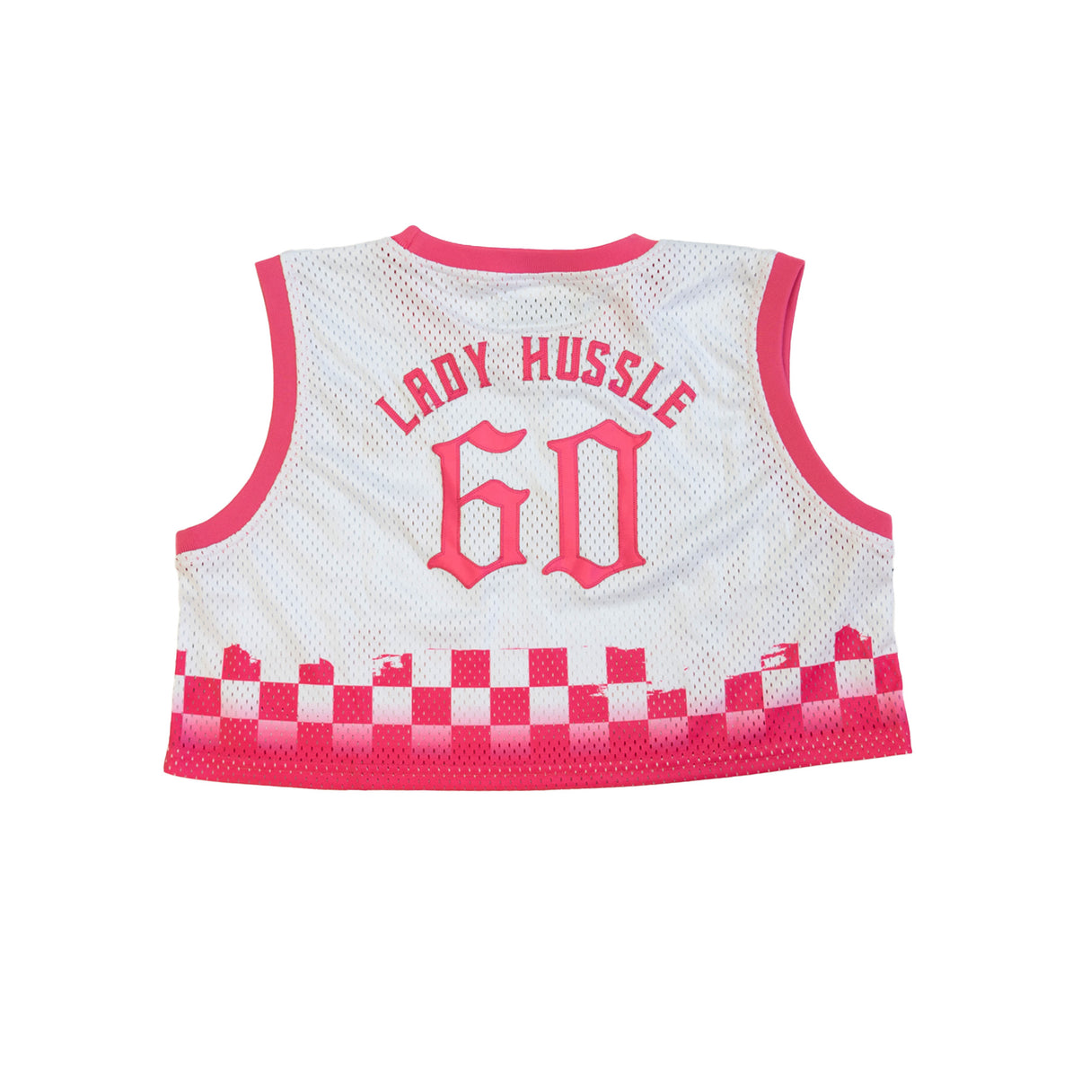 NIPSEY HUSSLE CRENSHAW CROP TOP BASKETBALL JERSEY (WHITE)