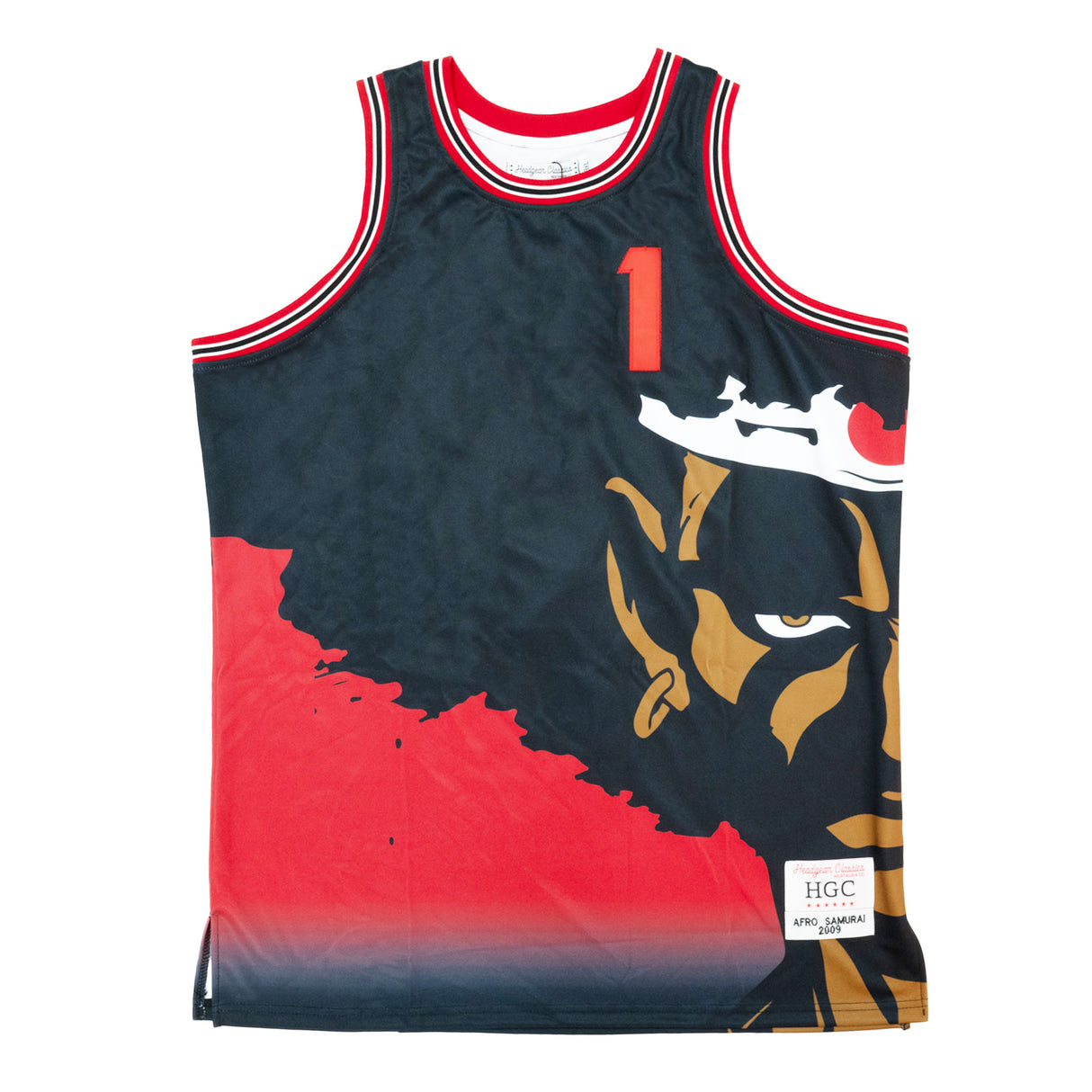 AFRO SAMURAI BASKETBALL JERSEY (RED)