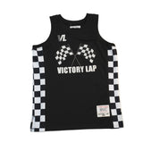 VICTORY LAP FLAGS BASKETBALL JERSEY (BLACK)