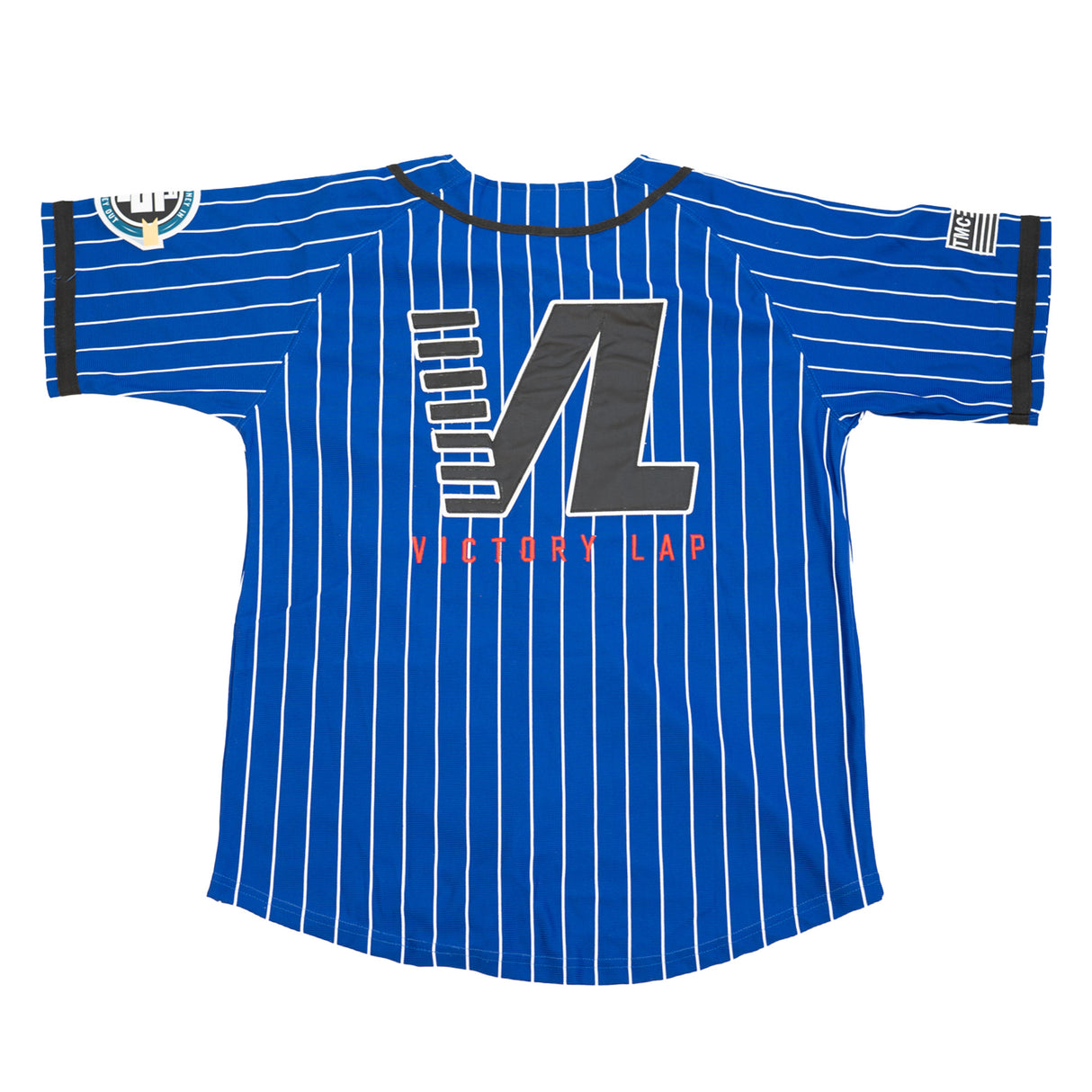 CRENSHAW PINSTRIPE BASEBALL JERSEY (BLUE)