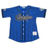 CRENSHAW PINSTRIPE BASEBALL JERSEY (BLUE)