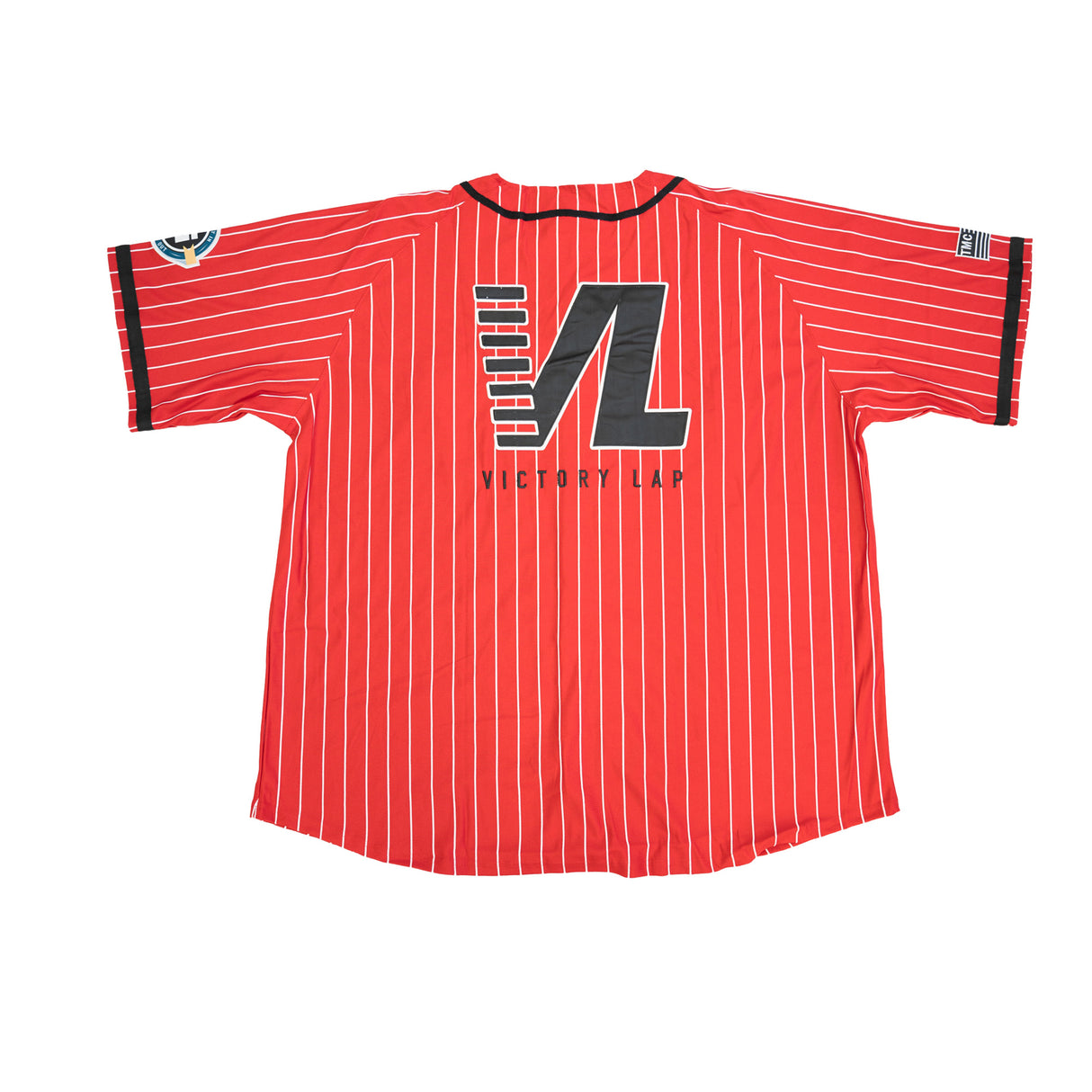 CRENSHAW PINSTRIPE BASEBALL JERSEY (RED)