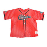 CRENSHAW PINSTRIPE BASEBALL JERSEY (RED)