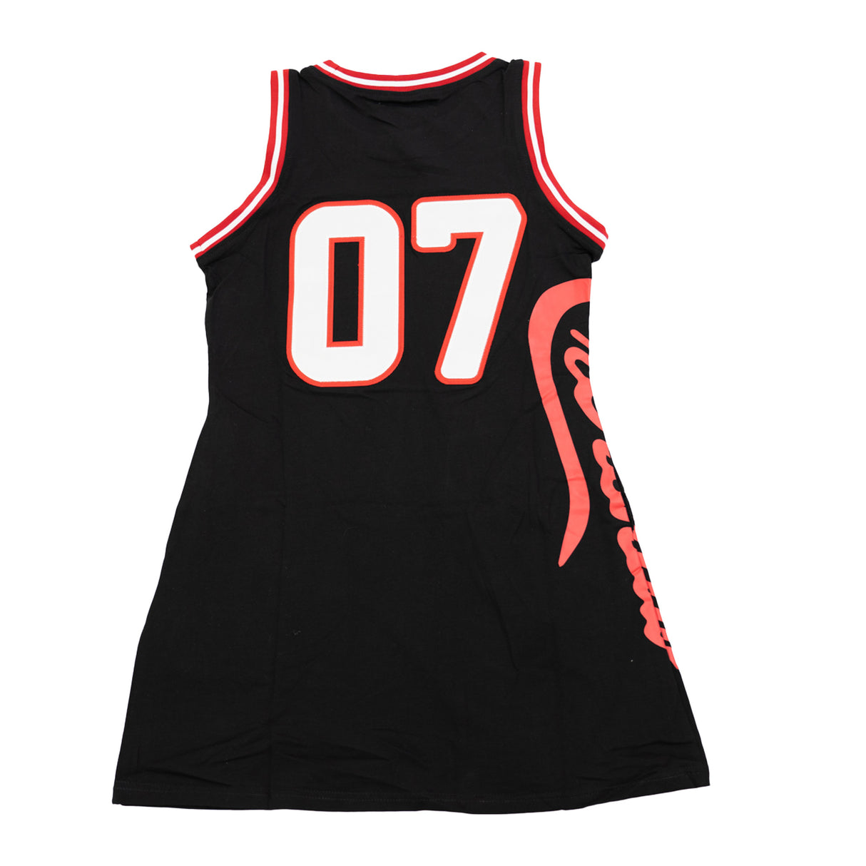 CRENSHAW JERSEY DRESS (BLACK/RED)