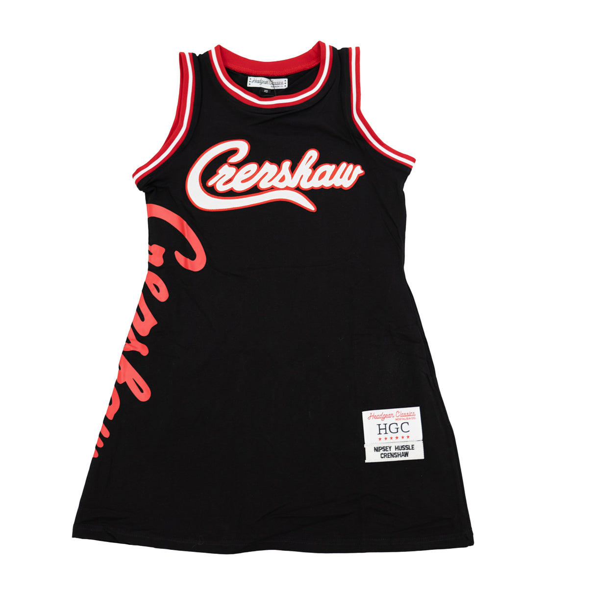 CRENSHAW JERSEY DRESS (BLACK/RED)