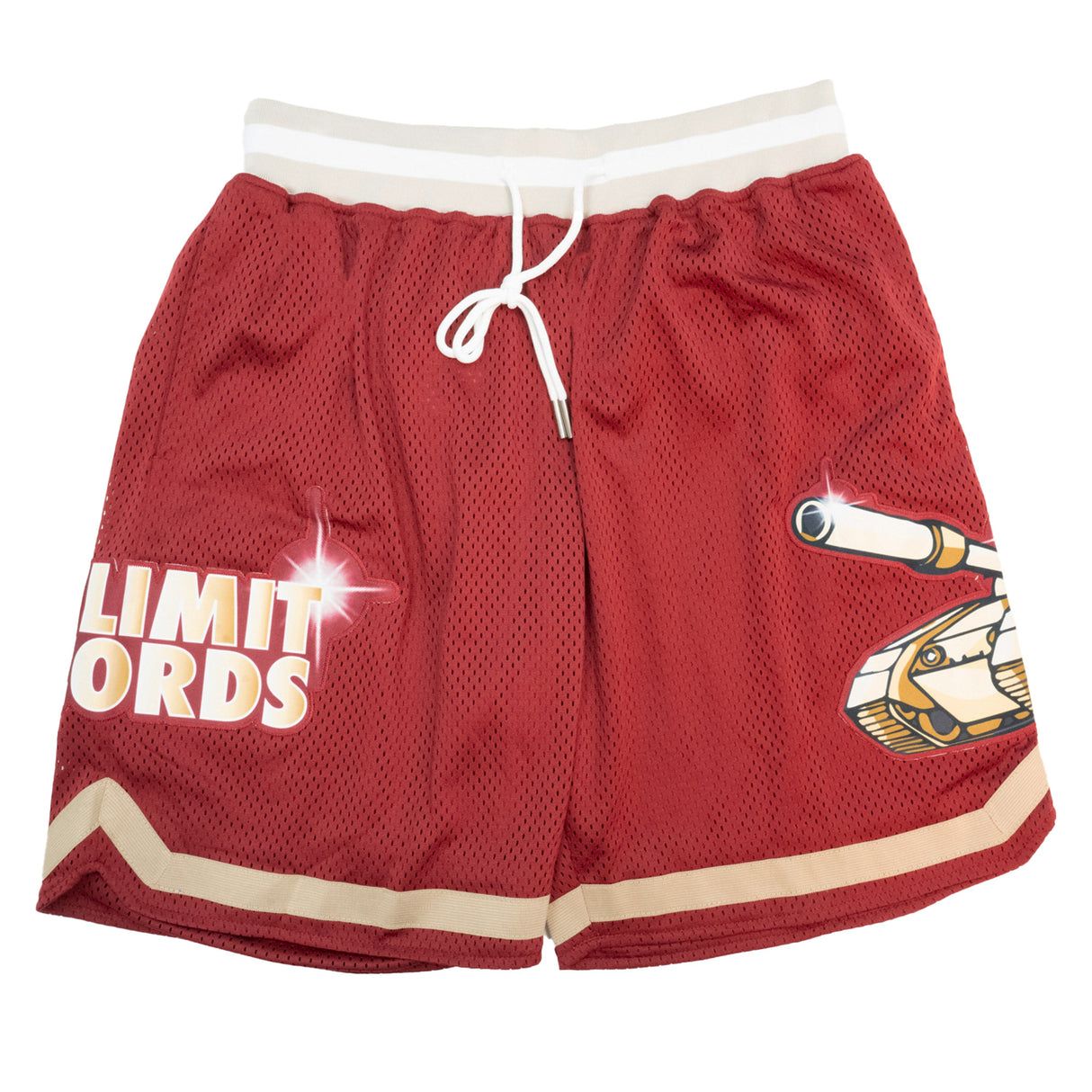 NO LIMIT GOLD TANK BASKETBALL SHORTS MAROON