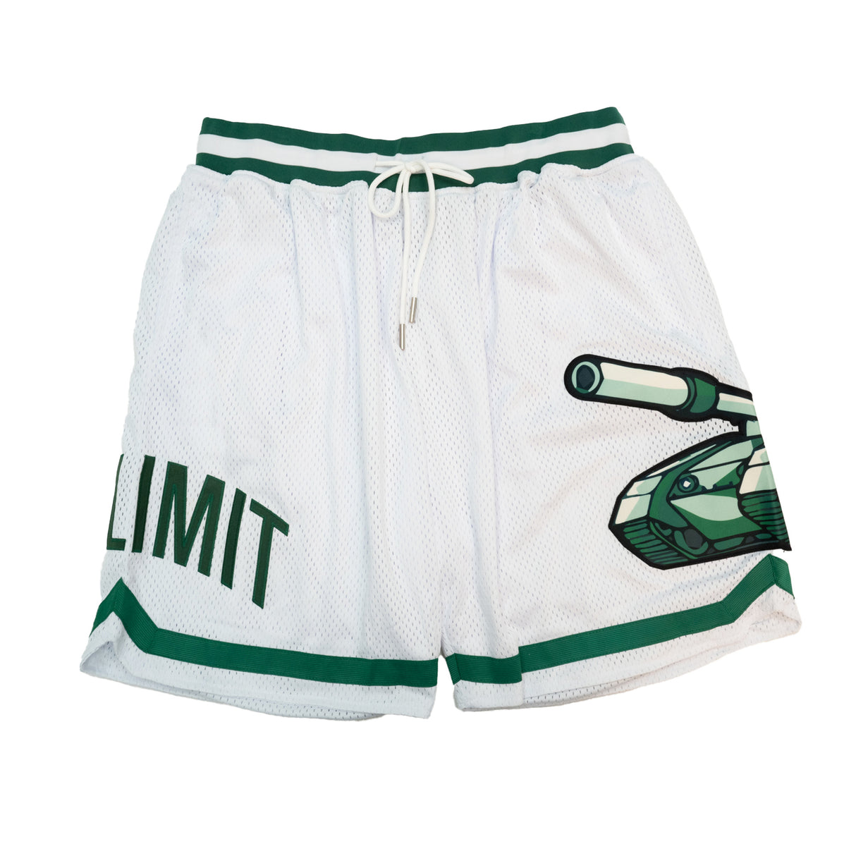 NO LIMIT BASKETBALL SHORTS WHITE