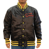 BART SIMPSON SKULL SATIN JACKET BLACK