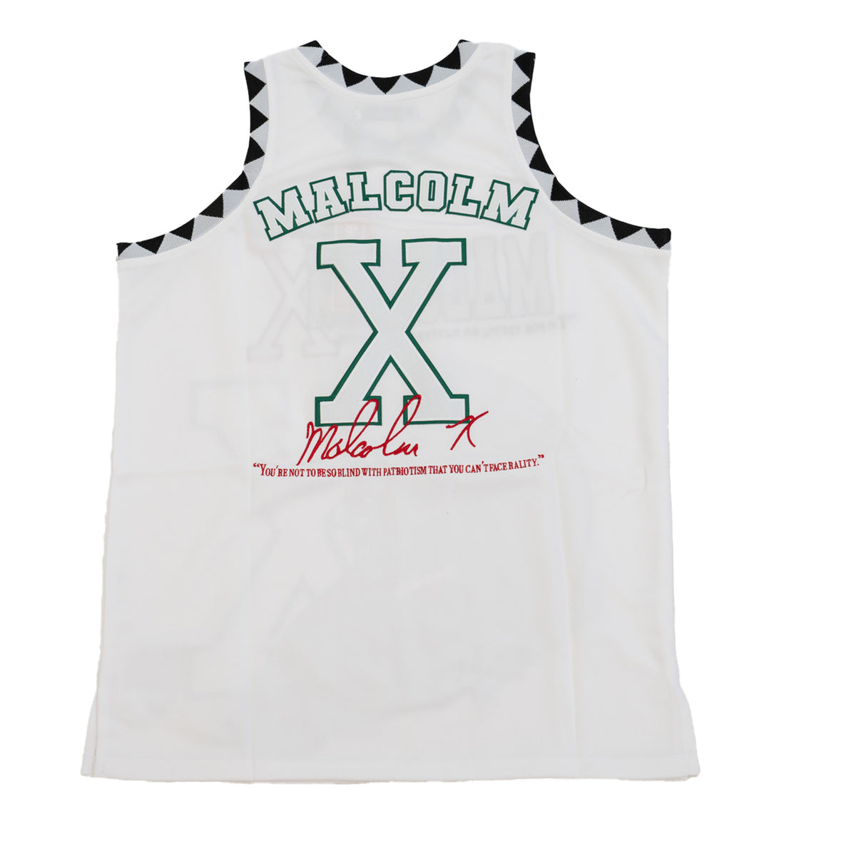 MALCOLM X FOR THE TRUTH BASKETBALL JERSEY (WHITE)