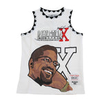 YOUTH MALCOLM X FOR THE TRUTH BASKETBALL JERSEY (WHITE)