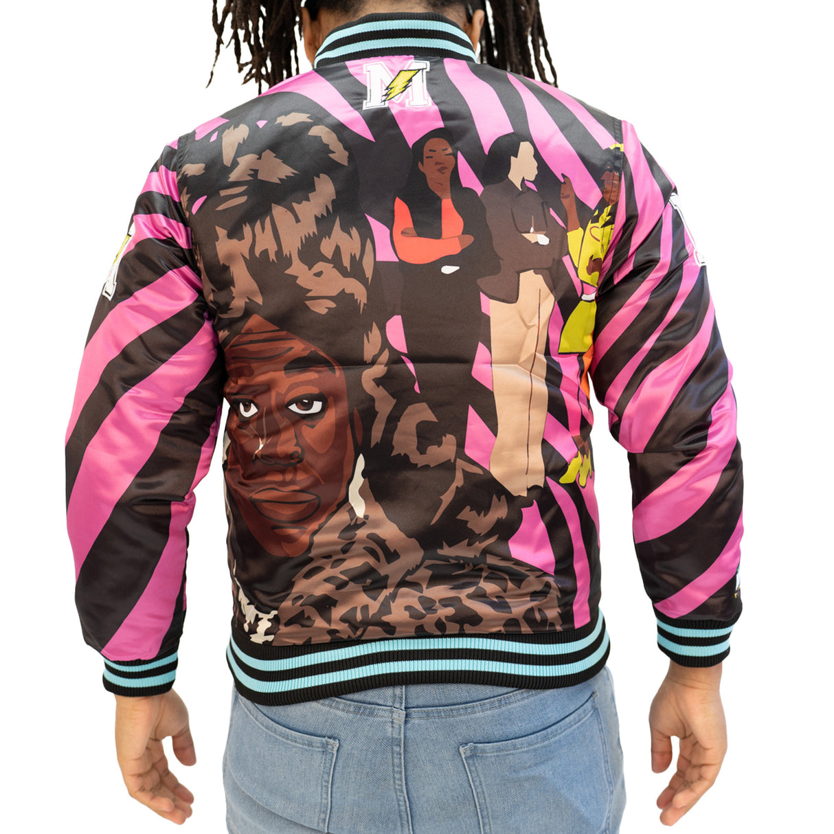 YOUTH MARTIN SHENENEH SATIN JACKET (PINK)