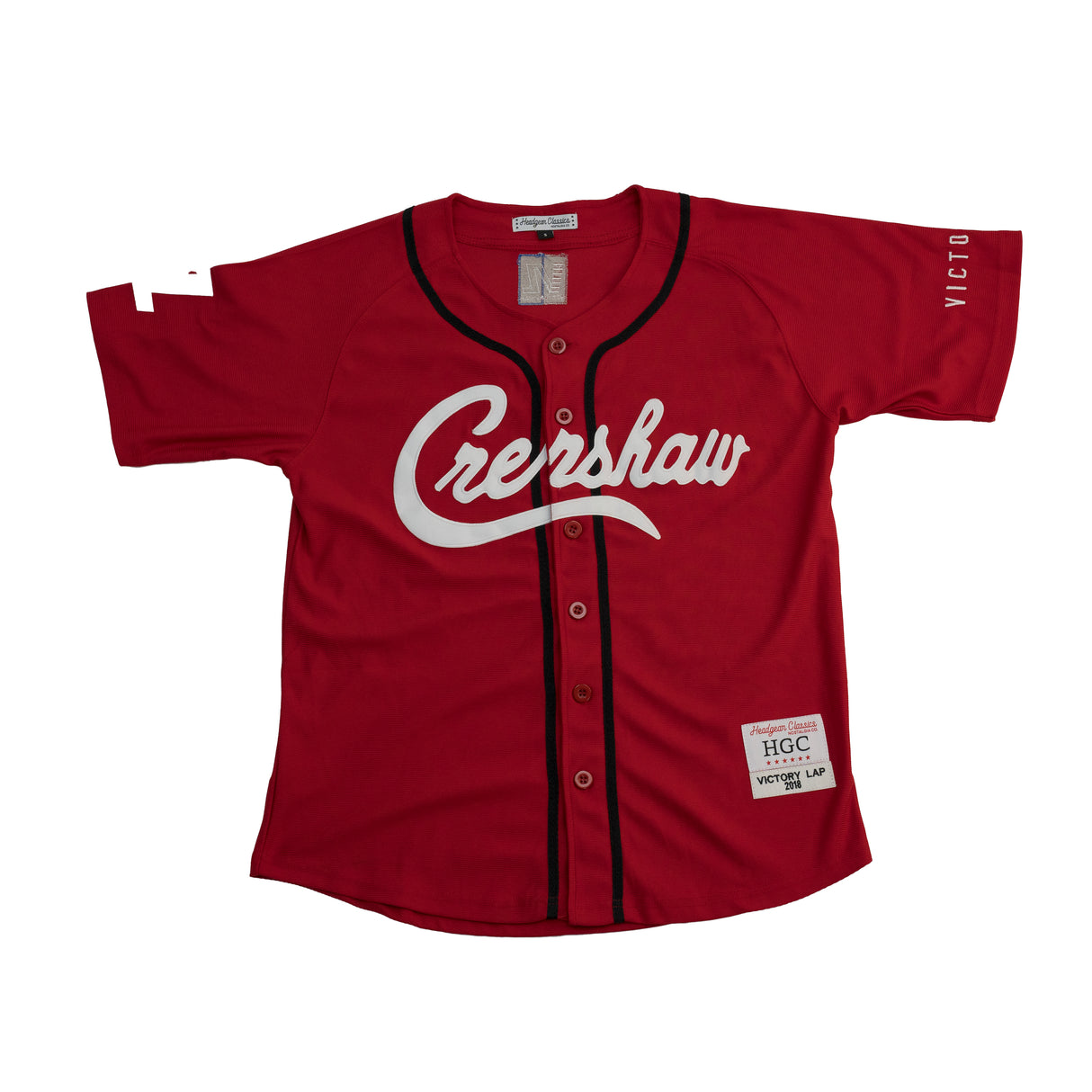 NIPSEY HUSSLE VICTORY BASEBALL JERSEY (RED)