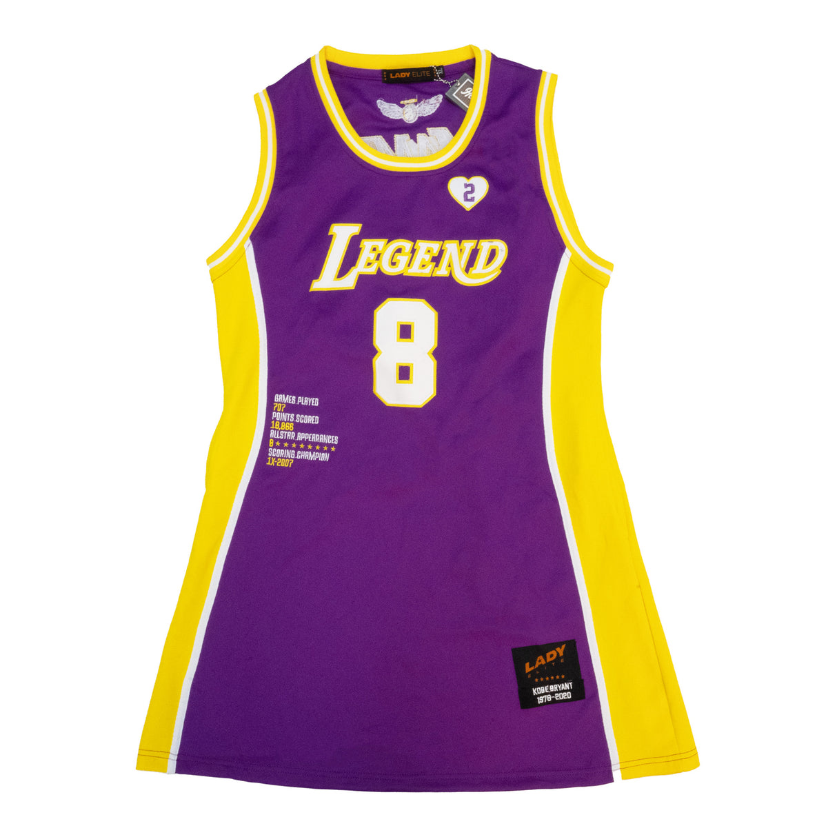 LEGEND MAMBA JERSEY DRESS (PURPLE)