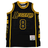 LEGEND MAMBA PATCH BASKETBALL JERSEY (BLACK/YELLOW)