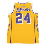 LEGEND MAMBA PATCH BASKETBALL JERSEY (GOLD)