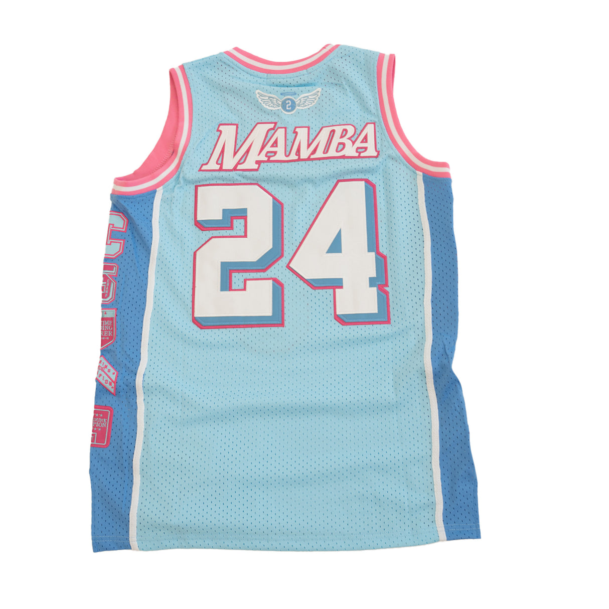 LEGEND MAMBA PATCH BASKETBALL JERSEY (SKY BLUE/PINK)