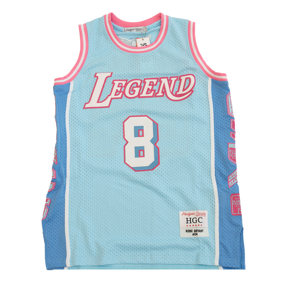 LEGEND MAMBA PATCH BASKETBALL JERSEY (SKY BLUE/PINK)