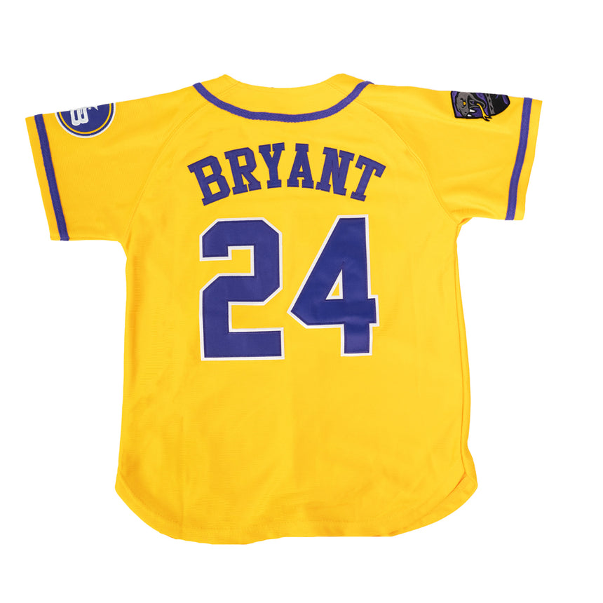 MAMBA BUTTON DOWN YOUTH BASEBALL JERSEY (GOLD)