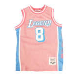 YOUTH LEGEND MAMBA PATCH BASKETBALL JERSEY (PINK/BLUE)