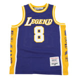 LEGEND MAMBA PATCH BASKETBALL JERSEY (PURPLE/GOLD)