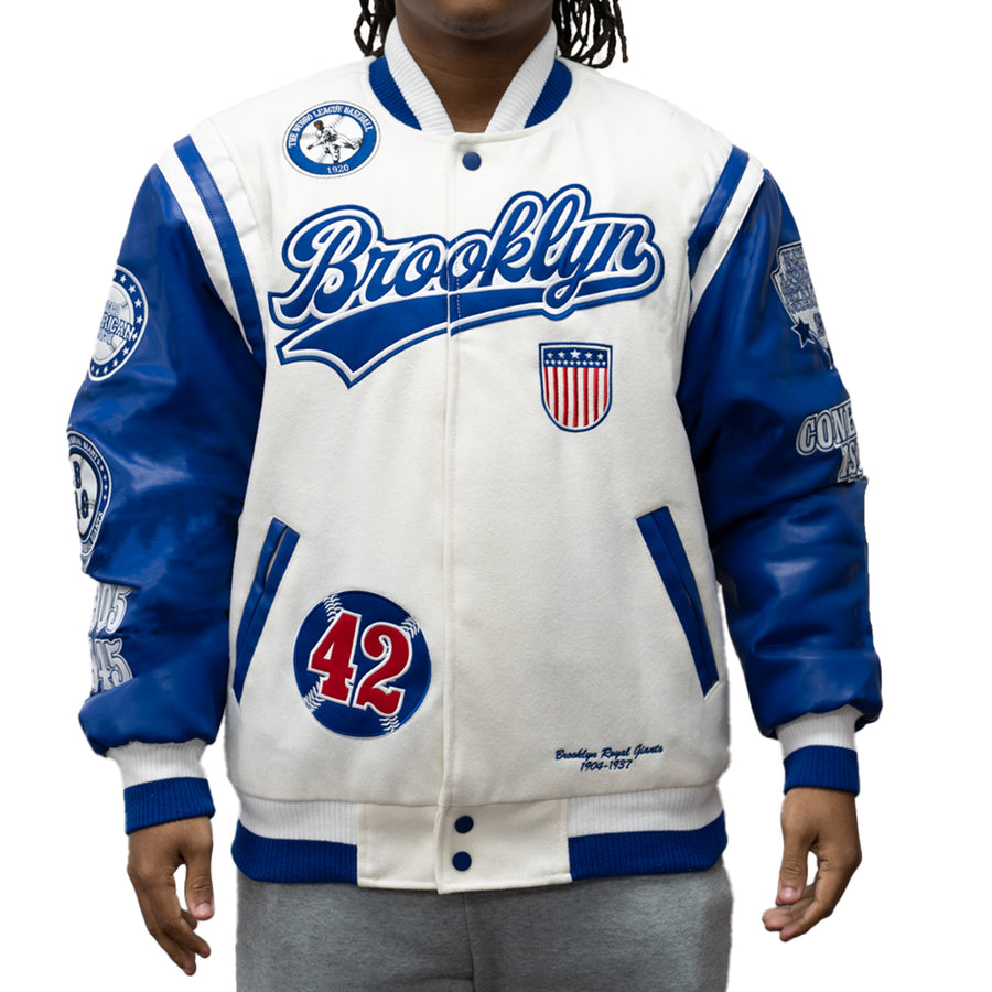 BROOKLYN GIANTS VARSITY JACKET (BLUE) – Allstarelite.com