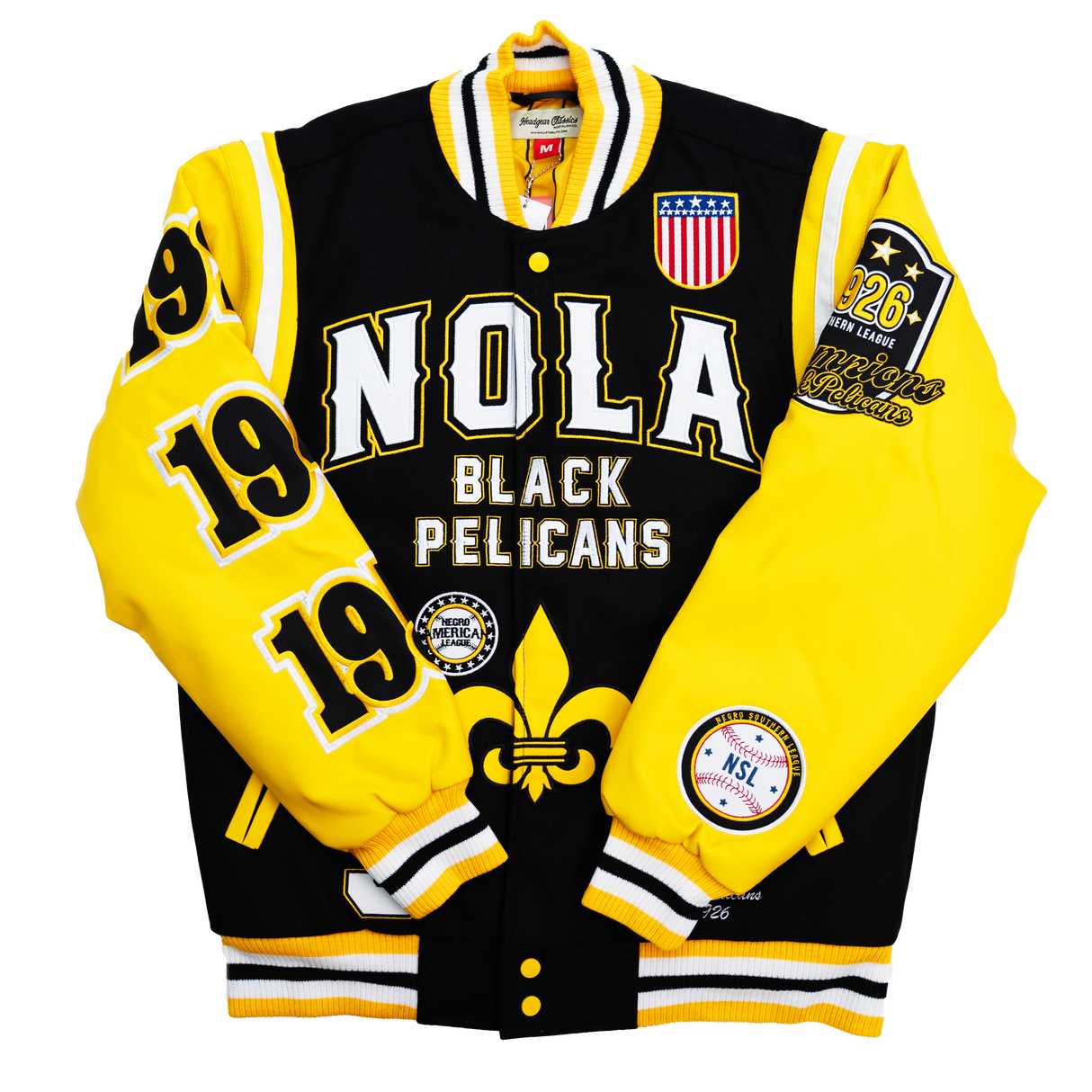 NOLA PELICANS VARSITY JACKET (BLACK)