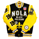 NOLA PELICANS VARSITY JACKET (BLACK)