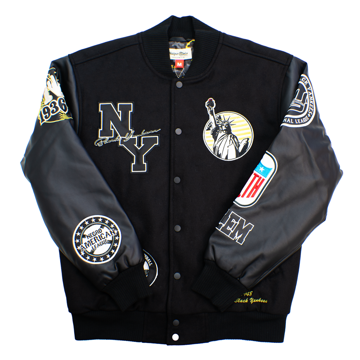 NY BLACK YANKEES VARSITY JACKET (BLACK)