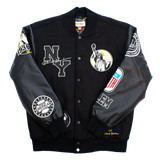 NY BLACK YANKEES VARSITY JACKET (BLACK)