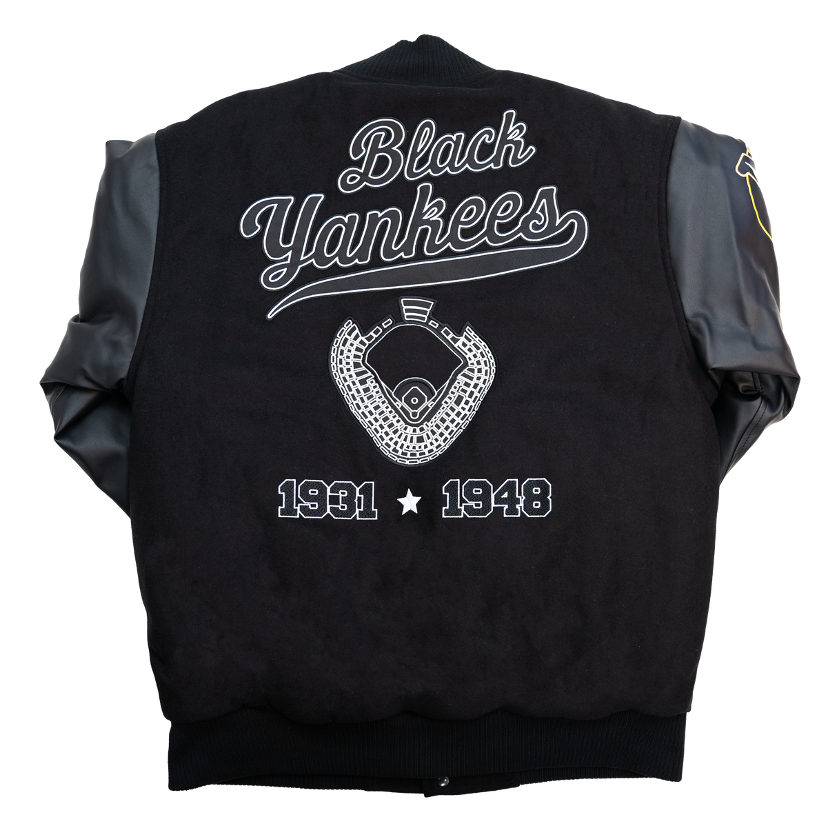 NY BLACK YANKEES VARSITY JACKET (BLACK)