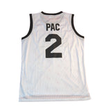 SHOOT OUT 2 PAC BASKETBALL JERSEY WHITE