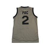 SHOOT OUT 2 PAC BASKETBALL JERSEY LT GREY