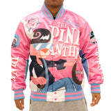 PINK PANTHER SATIN JACKET (PINK)