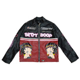 BETTY BOOP TRIBAL MOTO JACKET (BLACK)