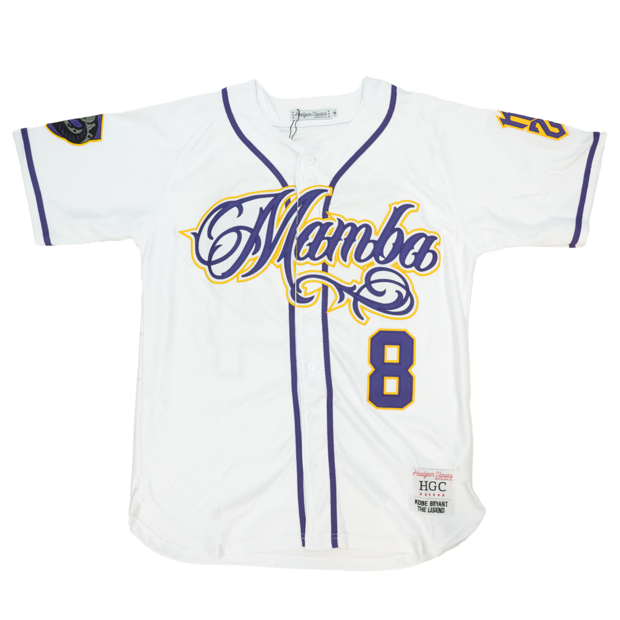 MAMBA KOBE BRYANT BUTTON DOWN JERSEY (WHITE)