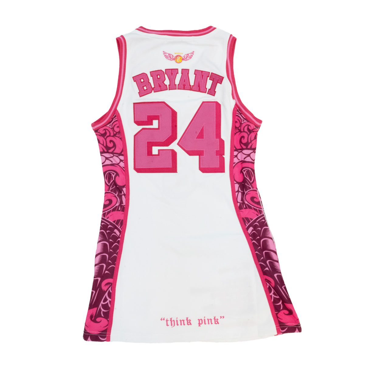 KOBE BRYANT LEGEND THINK PINK JERSEY DRESS (WHITE)