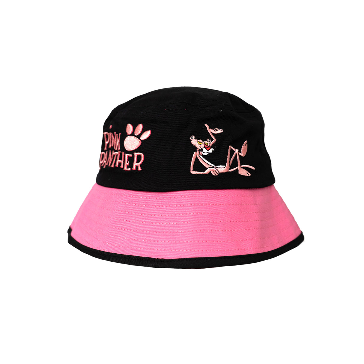 PINK PANTHER PATCHES BUCKET HAT (BLACK)