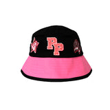 PINK PANTHER PATCHES BUCKET HAT (BLACK)