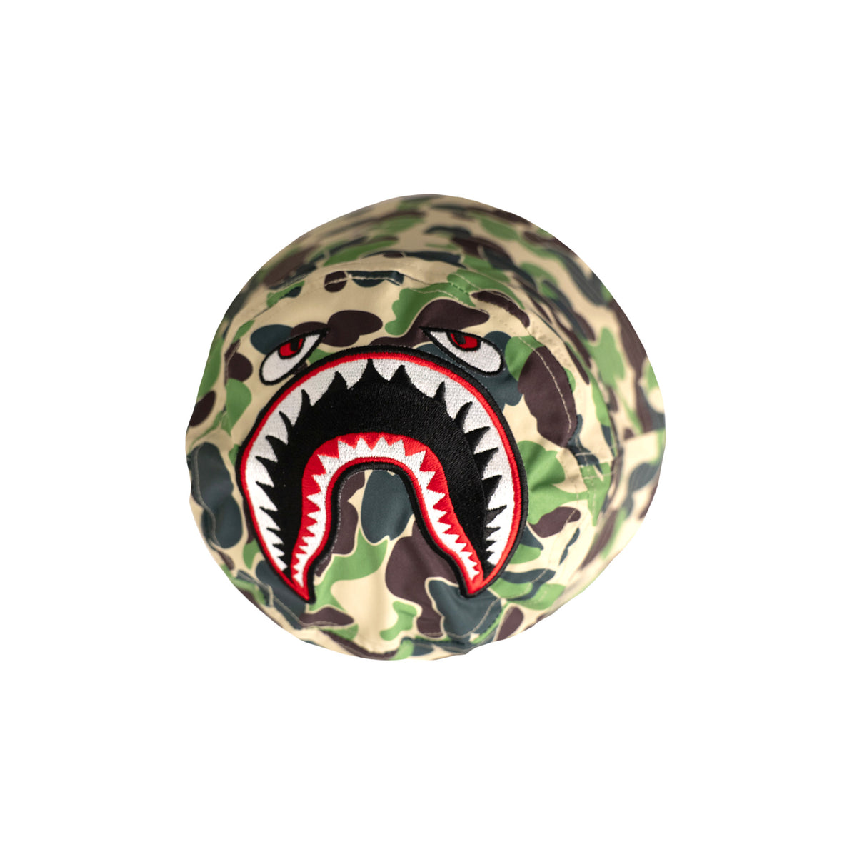 SHARK MOUTH STEALTH CAMO BUCKET HAT (GREEN)