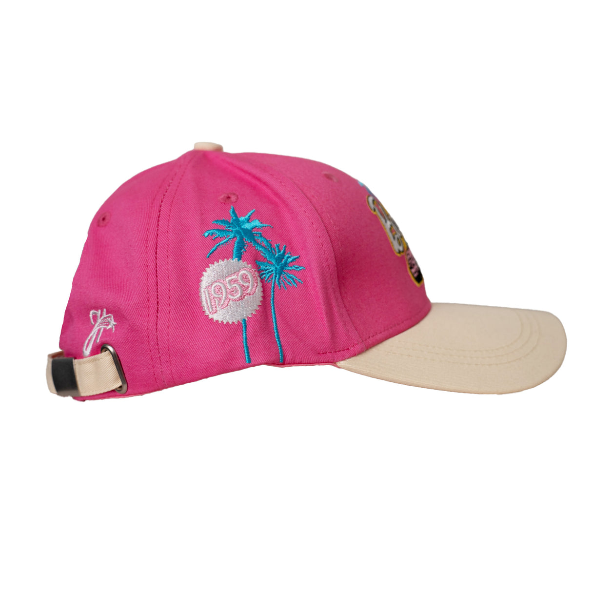 MALIBU BARBIE HAT (PINK/CREAM)