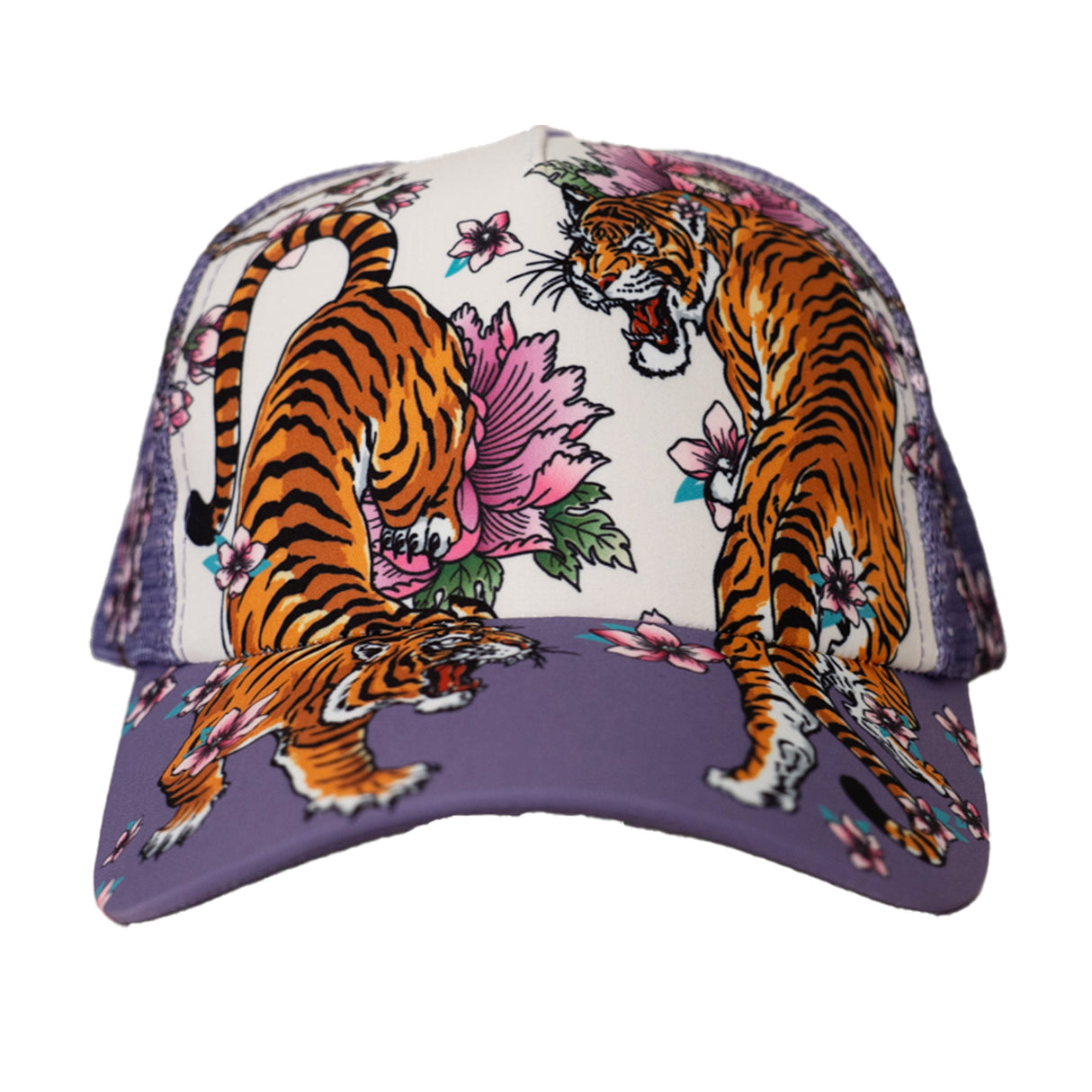 TIGER BLOSSOM TRUCKER HAT (MULTI)