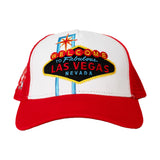 LAS VEGAS TRUCKER HAT (RED)