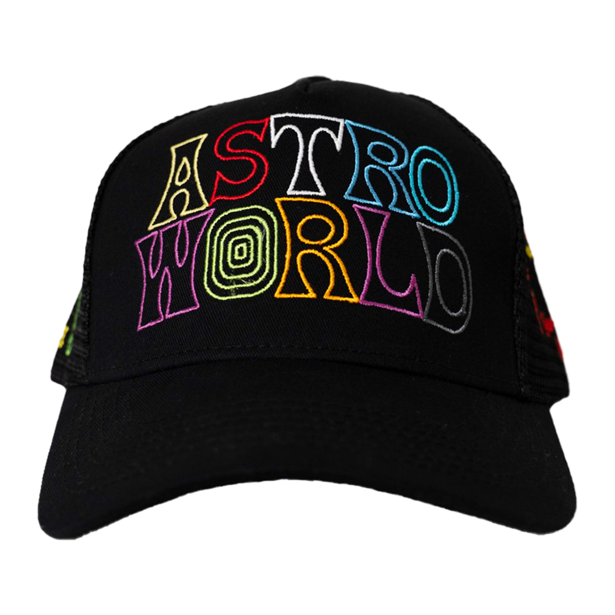 ASTROWORLD LET TRUCKER HAT (BLACK)