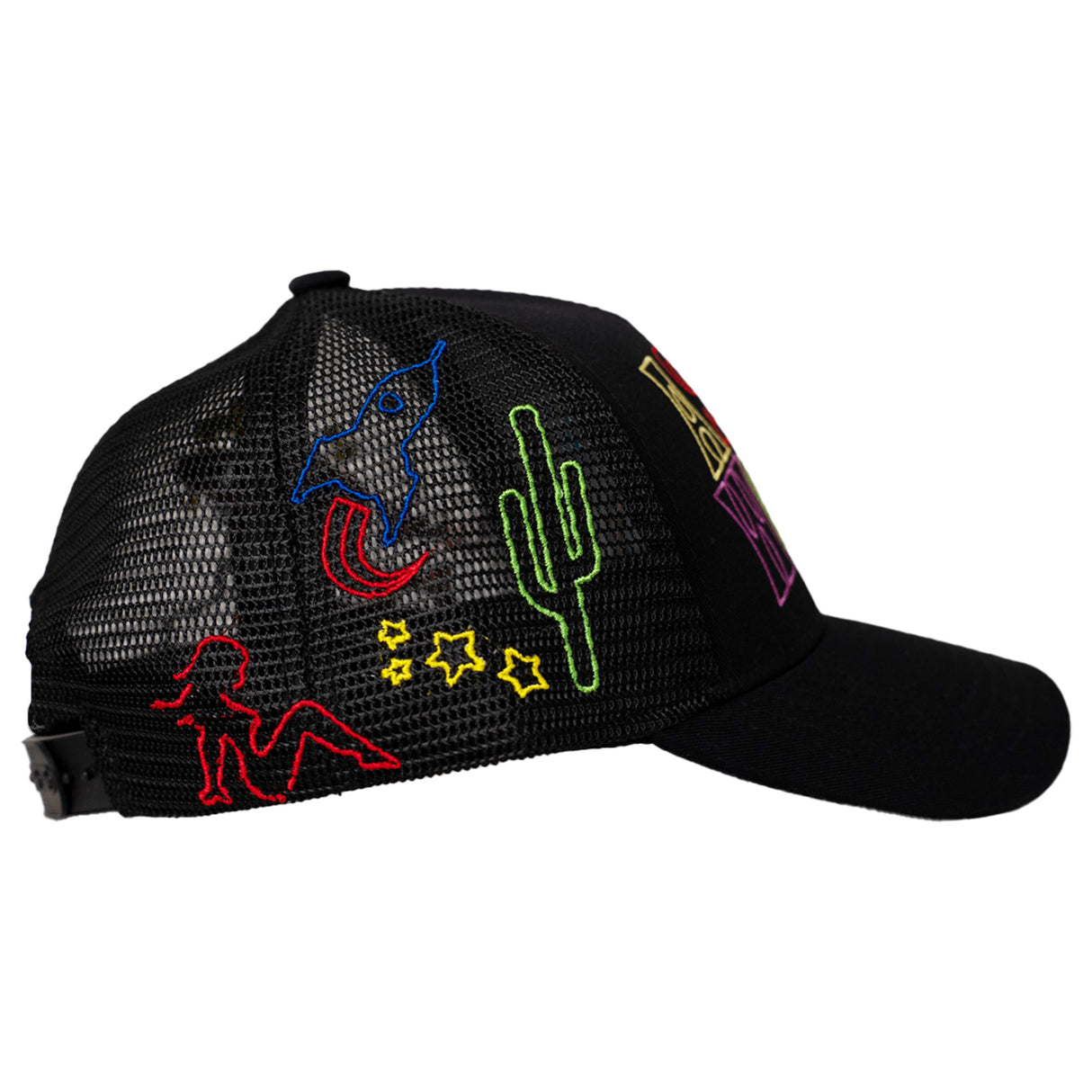 ASTROWORLD LET TRUCKER HAT (BLACK)