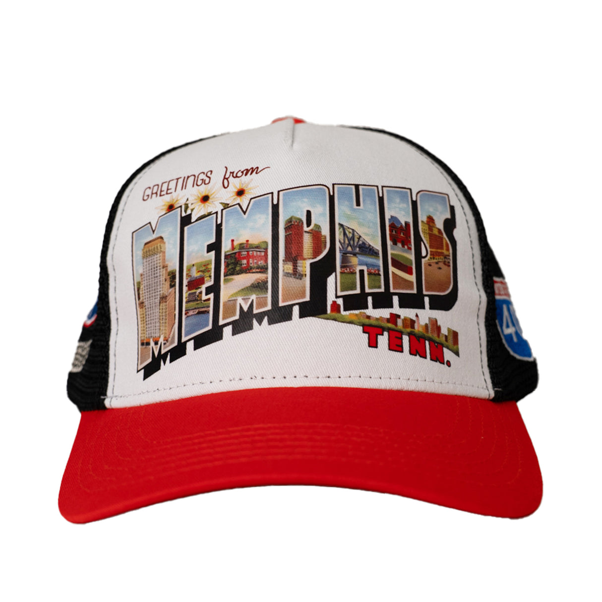 MEMPHIS GREETINGS TRUCKER HAT (RED)