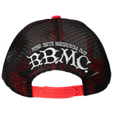 BETTY BOOP FLAME TRUCKER HAT (WHITE/BLACK)