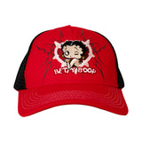 BETTY BOOP TRIBAL TRUCKER HAT (RED/PINK)