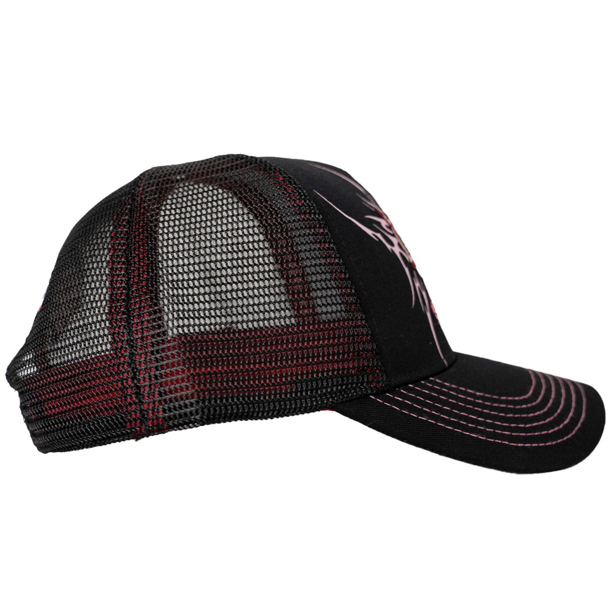 BETTY BOOP TRIBAL TRUCKER HAT (BLACK/PINK)