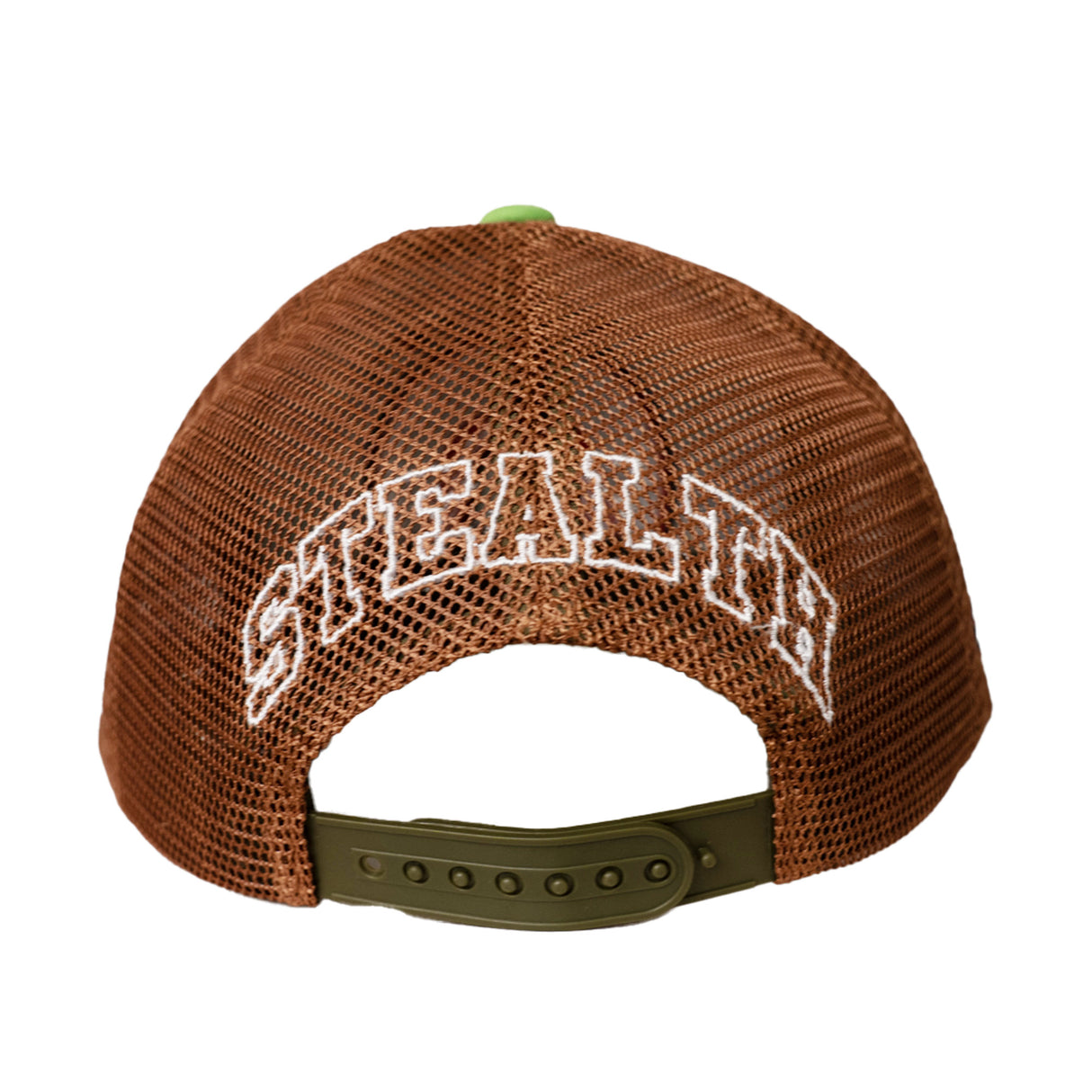 SHARK MOUTH CAMO TRUCKER HAT (GREEN)